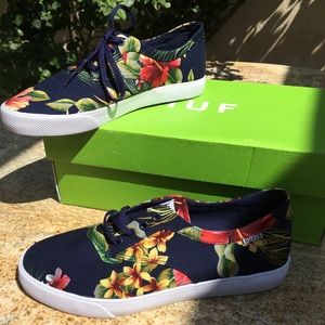🔥BRAND NEW🔥 HUF Sutter Navy Floral Shoe